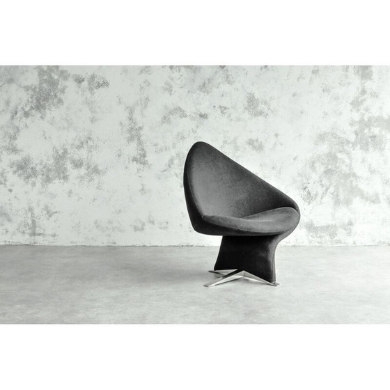 Image 1 of Fauteuil vintage noir