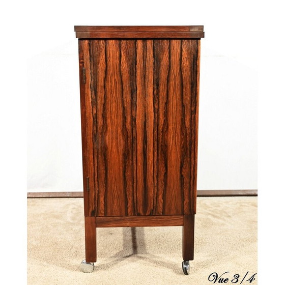 Image 1 of Bar roulant vintage en palissandre de Rio par Torbjørn Afdal pour Bruksbo, Norvège 1960