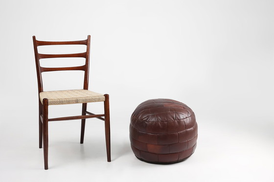 Image 1 of Ottoman, Bean Bag ou Pouf en cuir patchwork, 1960S