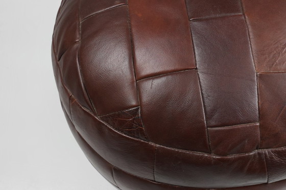 Image 1 of Ottoman, Bean Bag ou Pouf en cuir patchwork, 1960S