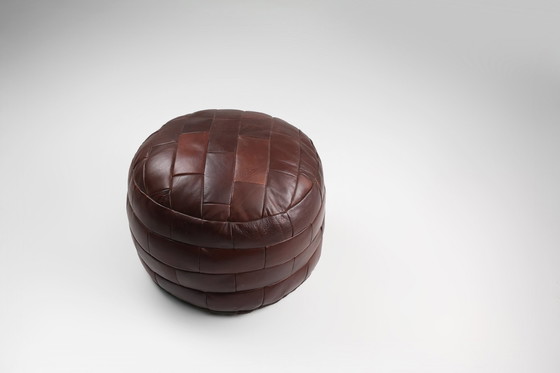 Image 1 of Ottoman, Bean Bag ou Pouf en cuir patchwork, 1960S