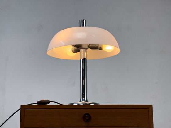 Image 1 of Chrome Table Lamp From Hillebrand, 1970S