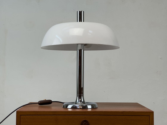 Image 1 of Chrome Table Lamp From Hillebrand, 1970S