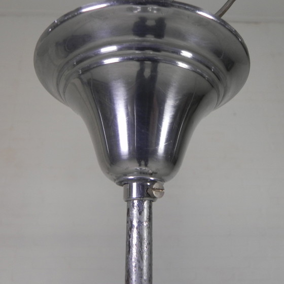 Image 1 of Lampe suspendue Art Déco avec abat-jour en verre, Semlite Vsl, années 1930