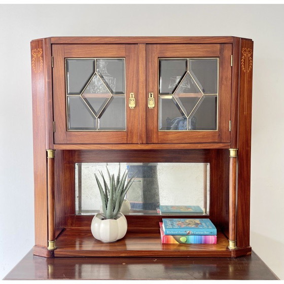 Image 1 of Vitrine vintage en bois massif, années 1920-1930
