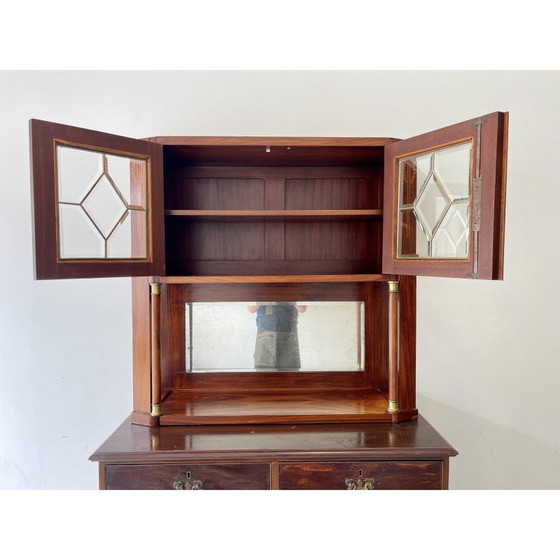 Image 1 of Vitrine vintage en bois massif, années 1920-1930