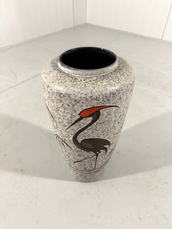Image 1 of Allemagne de l'Ouest Vase Grue Vase de sol 1960's