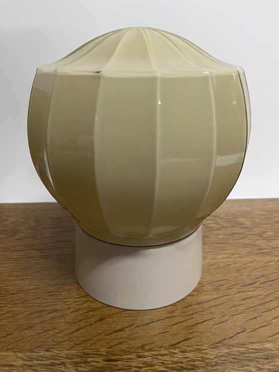 Image 1 of Lot de 2 plafonniers Thabur Vintage Art Deco Sleek Lined