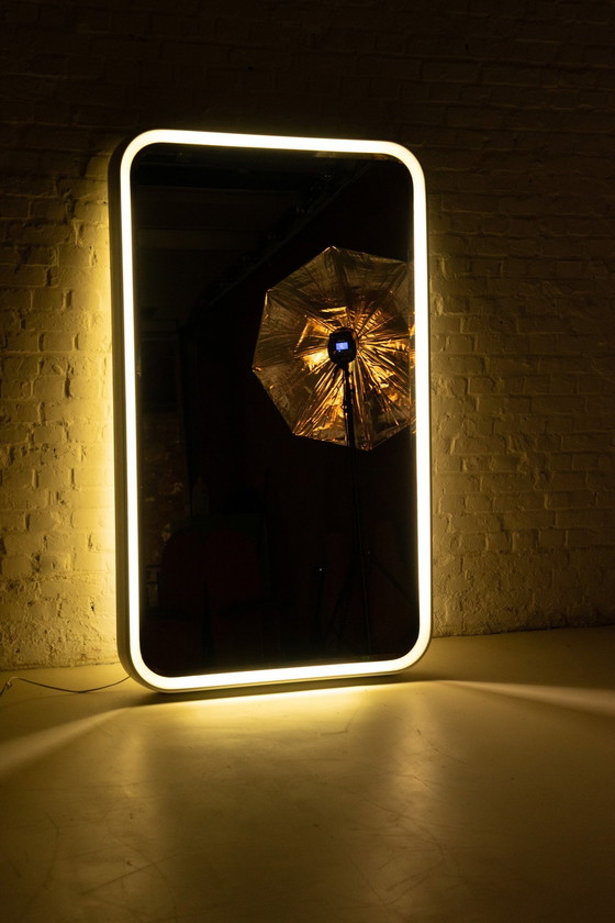 Image 1 of Miroir complet avec lumière Par Crb Italia