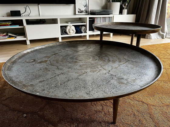 Image 1 of 2x Table basse et table basse en aluminium