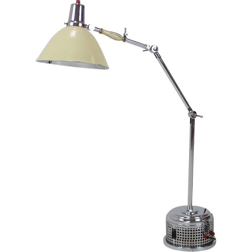 Lampe réglable art-déco vintage, Tchécoslovaquie