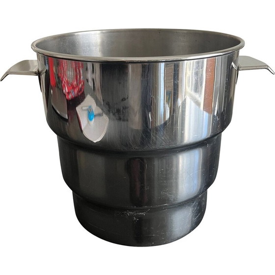 Image 1 of Seau à champagne vintage en métal chromé par Bra