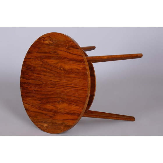 Image 1 of Table d'appoint ronde du milieu du siècle par Jitona, Tchécoslovaquie années 1950