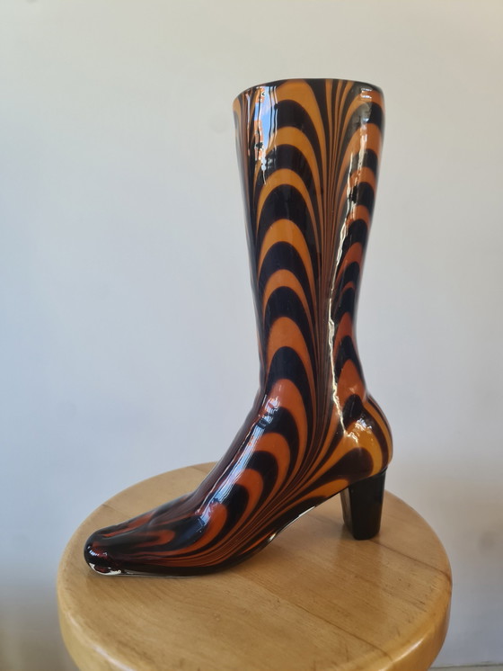 Image 1 of Murano, grand vase en verre laqué