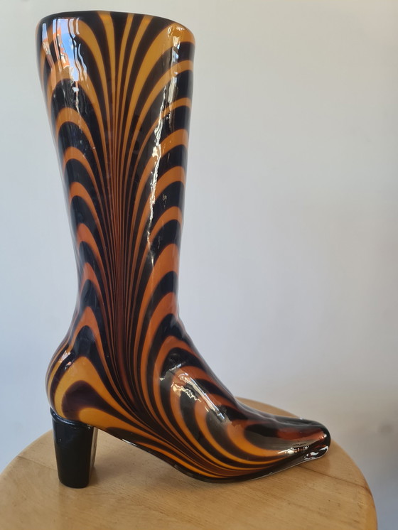 Image 1 of Murano, grand vase en verre laqué