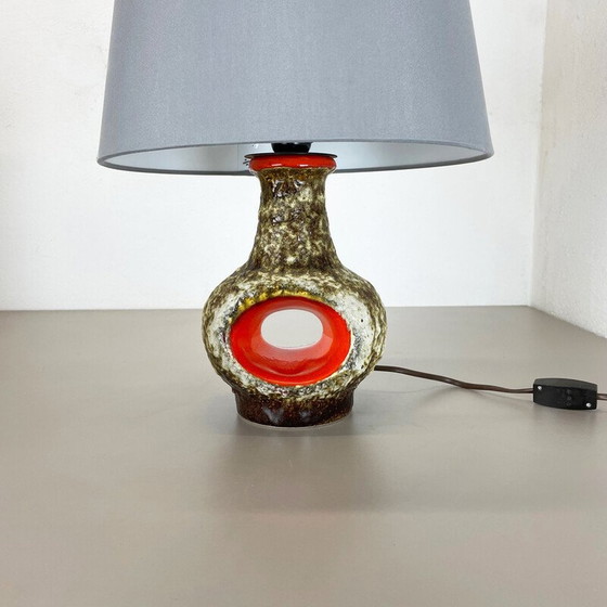 Image 1 of Lampe de table vintage en céramique de lave grasse par Dümler et Breiden, Allemagne, années 1970