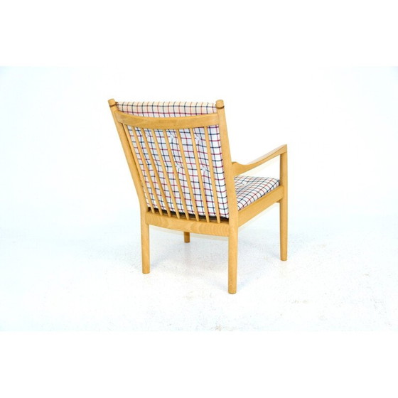 Image 1 of Fauteuil vintage en hêtre par Hans Wegner pour Fritz Hansen, 1980