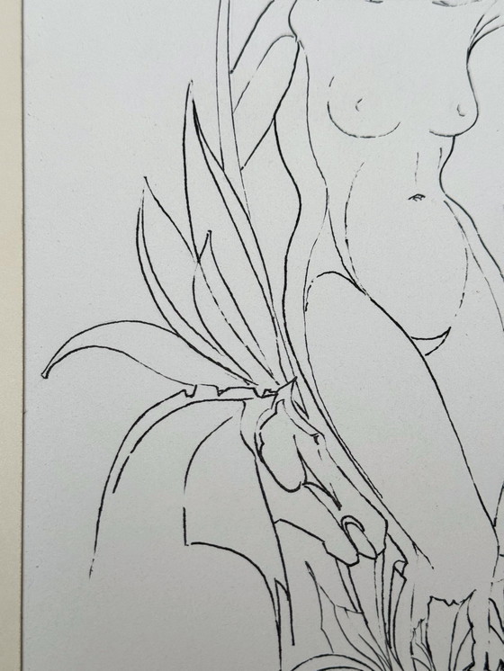 Image 1 of Eugene Eechaut (1928-2019) - Composition minimaliste à l'encre. 1970