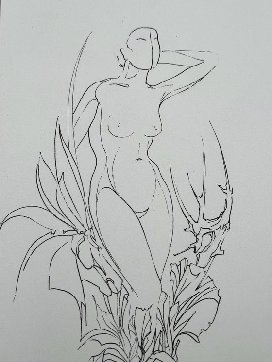 Image 1 of Eugene Eechaut (1928-2019) - Composition minimaliste à l'encre. 1970