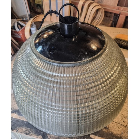 Image 1 of Lampe suspendue vintage en holophane