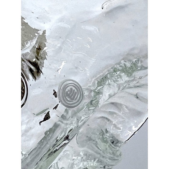 Image 1 of Plafonnier vintage en verre de Murano et laiton par La Murrina, Italie 1980