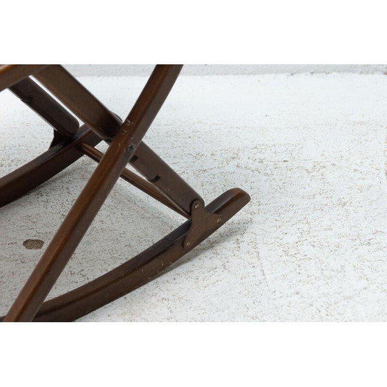 Image 1 of Repose-pieds vintage en simili-cuir, 1980