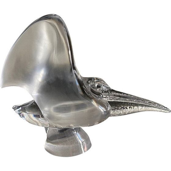 Image 1 of Pélican vintage en cristal Daum