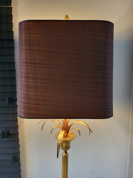 Image 1 of Lampadaire Hollywood Regency, ananas, Boulanger Supposé être des années 1970