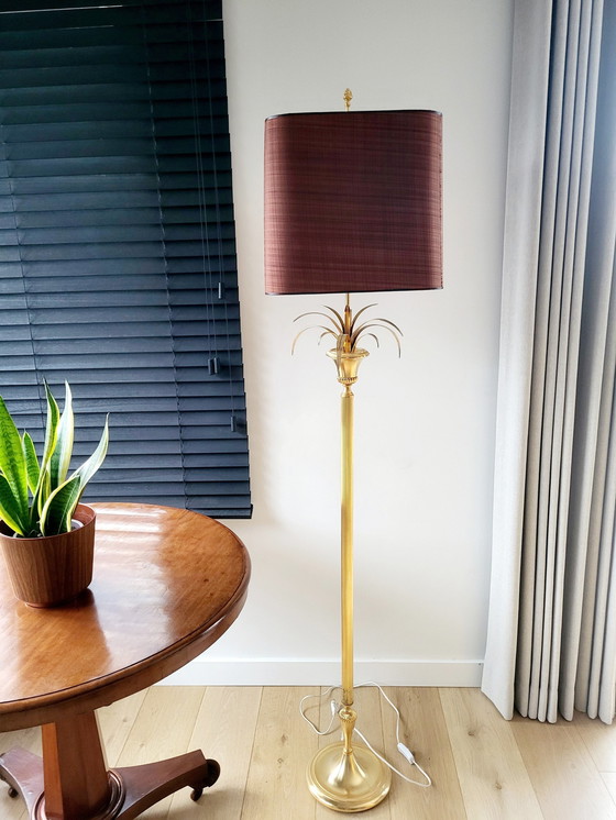 Image 1 of Lampadaire Hollywood Regency, ananas, Boulanger Supposé être des années 1970