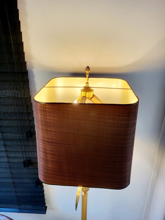 Image 1 of Lampadaire Hollywood Regency, ananas, Boulanger Supposé être des années 1970