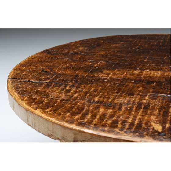 Image 1 of Table basse ronde vintage à quatre pieds par Wabi Sabi, 1950