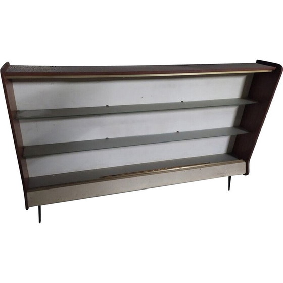 Image 1 of Vitrine de pharmacie vintage avec 2 portes coulissantes en verre