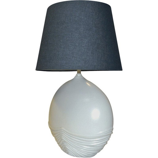 Lampe de table ovale en céramique, Italie, 1980