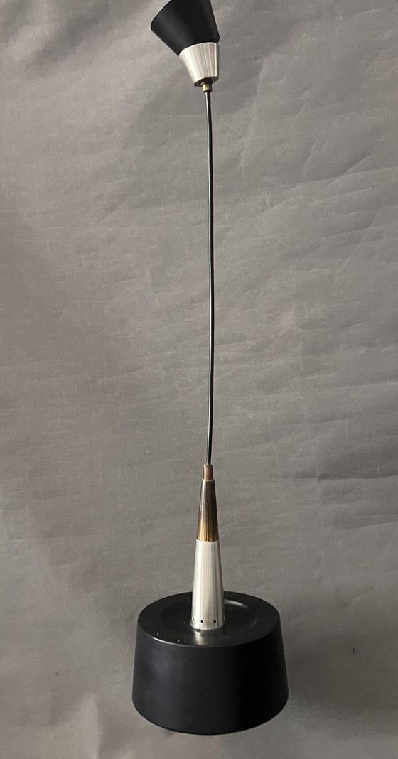 Image 1 of Lampes de plafond attribuées à Voss Belysning, Danemark, 1959, Ensemble de 3, Vintage