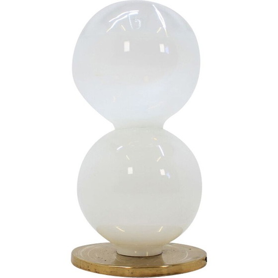 Image 1 of Lampadaire en verre vintage, Tchécoslovaquie 1970