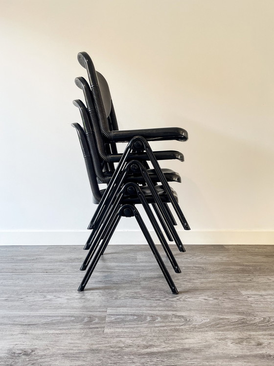 Image 1 of 4x Chaises Vertebra 1976 Par Ambasz Et Piretti Pour Castelli