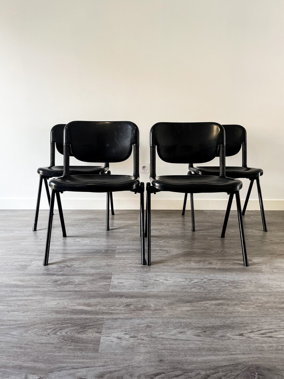 Image 1 of 4x Chaises Vertebra 1976 Par Ambasz Et Piretti Pour Castelli