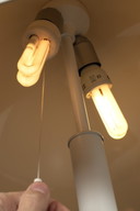 Lampadaire blanc