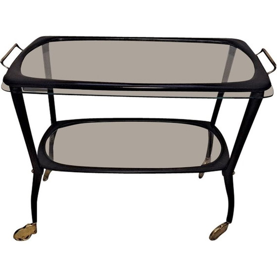 Image 1 of Chariot de bar vintage pour Cesare Lacca, années 1950
