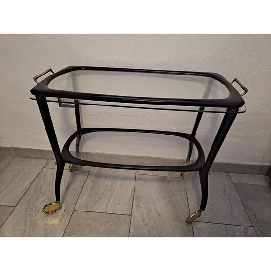 Image 1 of Chariot de bar vintage pour Cesare Lacca, années 1950
