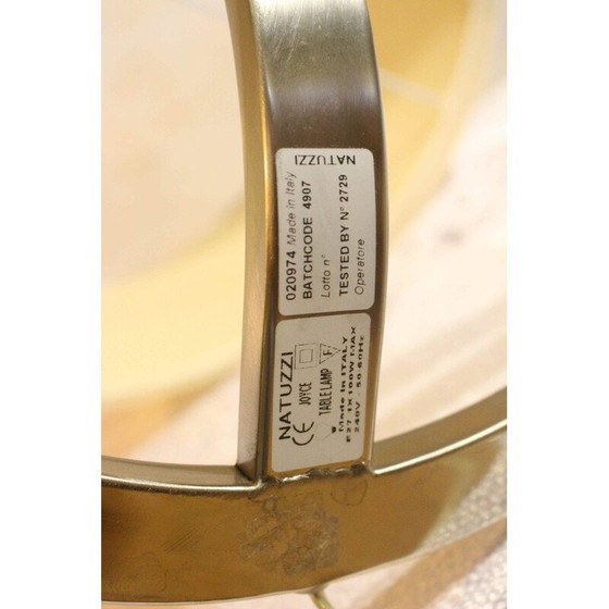 Image 1 of Lampe de table vintage Joyce model en nickel chrome par Natuzzi, Italie 1970
