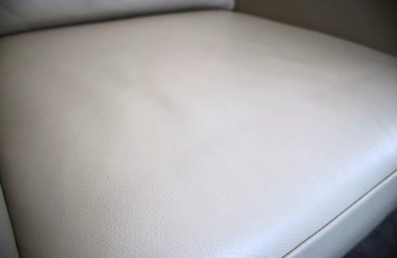 Image 1 of 2X Deux Magnifiques Fauteuils Brühl En Cuir Crème/Beige Fauteuils