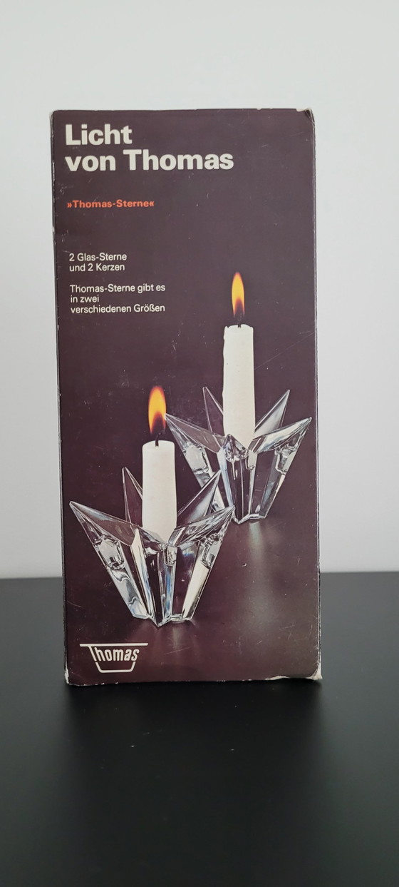 Image 1 of 2 chandeliers Vintage Thomas en cristal en forme d'étoile