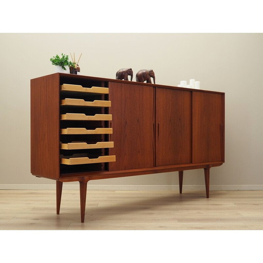 Buffet haut vintage en teck par Omann Jun, 1970