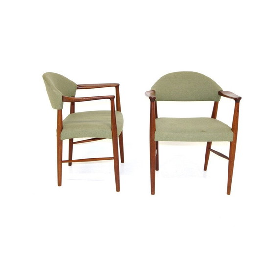Image 1 of Paire de fauteuils vintage de Kurt Olsen pour Slagelse Möbelvaerk, 1950