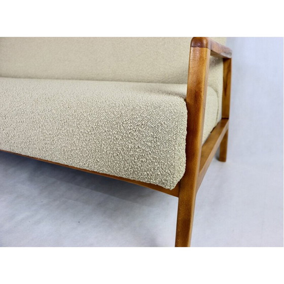 Image 1 of Canapé vintage avec fauteuil en boucle beige, 1970