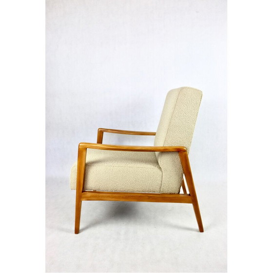 Image 1 of Canapé vintage avec fauteuil en boucle beige, 1970