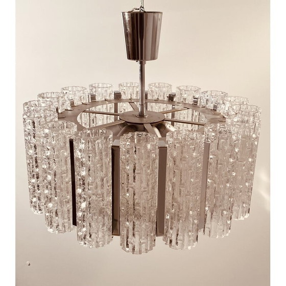 Image 1 of Lustre vintage en verre de Murano par Barovier et Toso, Italie, années 1960
