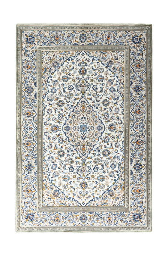 Image 1 of Tapis d'Orient Keshan liège noué à la main - 298 X 196 cm