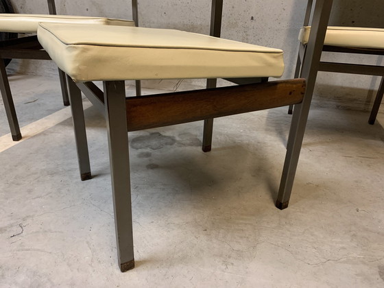 Image 1 of 6x Chaises de salle à manger originales "Pali" par Louis Van Teeffelen pour Wébé 1960